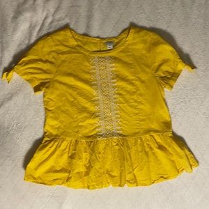 J. Crew yellow blouse